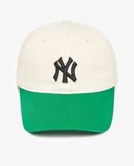 403 -  Nón MLB Unstructured Ball cap - Trắng Kem Xanh Lá - NY Đen [HÀNG CHÍNH HÃNG]