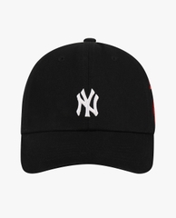 437 -  Nón MLB Unstructured Ball cap - Đen - Ny Trắng Love Tim Đỏ [HÀNG CHÍNH HÃNG]