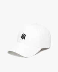 413 -  Nón MLB Unstructured Ball cap - Trắng - Ny Đen Nhỏ [HÀNG CHÍNH HÃNG]