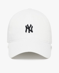 413 -  Nón MLB Unstructured Ball cap - Trắng - Ny Đen Nhỏ [HÀNG CHÍNH HÃNG]