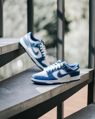 457 -  Giày Nike Dunk Low Sashiko Industrial Blue - Code DV0834 - 101 [HÀNG CHÍNH HÃNG]