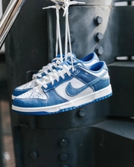 457 -  Giày Nike Dunk Low Sashiko Industrial Blue - Code DV0834 - 101 [HÀNG CHÍNH HÃNG]