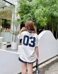 1923 - Áo Polo New Era NY New York 03 Trắng 16664548 [HÀNG CHÍNH HÃNG]