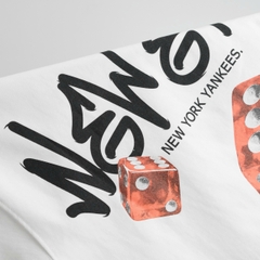 2153 - Áo New Era NY Roll The Dice Trắng [HÀNG CHÍNH HÃNG]