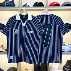 2629 - Áo Polo New Era NY Yankees 07 Xanh Sọc Trắng [HÀNG CHÍNH HÃNG]