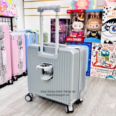 1327 - Vali Adidas Xách Tay Xám Embossed Logo Size Cabin Mang Lên Máy Bay [CHÍNH HÃNG]