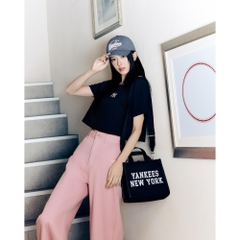 1134 - Túi MLB Korea Varsity Jacquard Tote Bag New York Yankees Black - Code 3AORS024N 50BKS [HÀNG CHÍNH HÃNG]