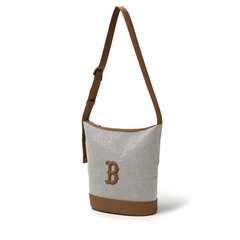 1779 - Túi MLB Basic Logo Canvas Bucket Bag Boston Red Sox Brown 3ABMBC15N-43BRD [HÀNG CHÍNH HÃNG]