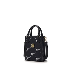2649 - Túi MLB Diamond Monogram Mini Tote NY Black 7ACRMD35N-50BKS [HÀNG CHÍNH HÃNG]