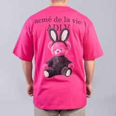 2192 - Áo ADLV Fuzzy Font Rabbit Bear Doll Hồng Acmé de la vie ADLV-24SS-SSLRBR-PNK [HÀNG CHÍNH HÃNG]