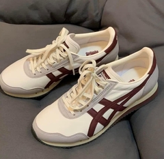 2096 - Giày Onitsuka Tiger Dualio Marathon Grey Burgundy 1183B545-201 [HÀNG CHÍNH HÃNG]