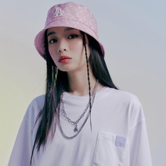 1066 -  Nón MLB LA Bucket Hat Monogram Crayon LA Dodgers - Hồng Pink - Code 32CP30111 07P [HÀNG CHÍNH HÃNG]