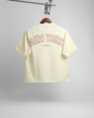 2576 - Áo New Era NY Xù Đỏ Trắng Kem [HÀNG CHÍNH HÃNG]