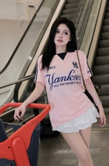 1940 - Áo Polo New Era NY New York 03 Jersey Hồng [HÀNG CHÍNH HÃNG]