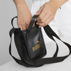 371 -  Túi Puma Core Up Mini Tote X-body Bag - Đen chữ Vàng [HÀNG CHÍNH HÃNG]