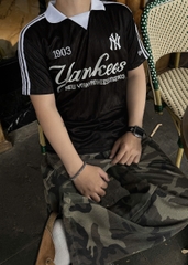 1941 - Áo Polo New Era NY New York 03 Jersey Đen [HÀNG CHÍNH HÃNG]