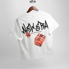 2153 - Áo New Era NY Roll The Dice Trắng [HÀNG CHÍNH HÃNG]