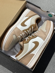 1029 -  Giày Nike Air Jordan 1 Low Premium Tan Brown HF5753 221 [HÀNG CHÍNH HÃNG]