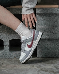 313 -  Giày Nike WMNS Dunk Low "Grey/Red" - DD1503-122 [HÀNG CHÍNH HÃNG]