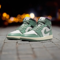 1108 -  Giày Nike Air Jordan 1 Mid Jade Smoke BQ6472 130  [HÀNG CHÍNH HÃNG]