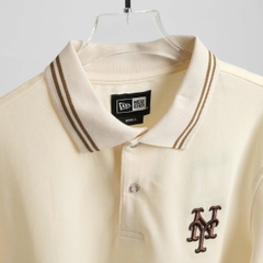 2119 - Áo Polo New Era NY 59FIFTY MLB Doughnut Beige Viền Nâu [HÀNG CHÍNH HÃNG]