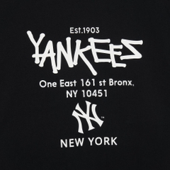 980 -  Áo MLB NY 2024 Basic Lettering Over Fit New York Yankees - Black Đen - Code 3ATSB2243 50BKS [HÀNG CHÍNH HÃNG]