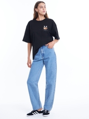 2194 - Áo ADLV Fuzzy Font Rabbit Bear Doll Đen Acmé de la vie ADLV-24SS-SSLRBR-BLK [HÀNG CHÍNH HÃNG]