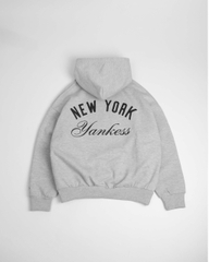2215 - Áo Hoodie New Era NY New York Yankess Xám Trắng [HÀNG CHÍNH HÃNG]