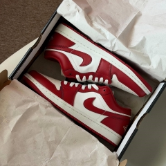 2607 - Giày Nike Air Jordan 1 Low 'Red White' 553558-166 [HÀNG CHÍNH HÃNG]
