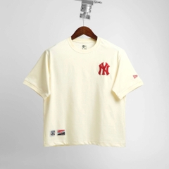 2576 - Áo New Era NY Xù Đỏ Trắng Kem [HÀNG CHÍNH HÃNG]