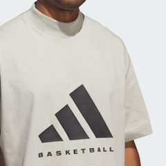 2021 - Áo Adidas Basaketball Tee Sesame IN7568 [HÀNG CHÍNH HÃNG]