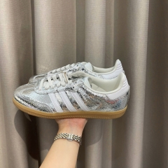 1770 - Giày Adidas Samba OG Silver Metallic Cracked JR0035 [HÀNG CHÍNH HÃNG]