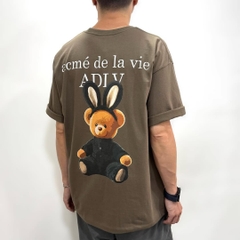 2193 - Áo ADLV Fuzzy Font Rabbit Bear Doll Caco Acmé de la vie ADLV-24SS-SSLRBR-CCA [HÀNG CHÍNH HÃNG]