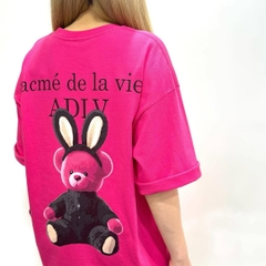 2192 - Áo ADLV Fuzzy Font Rabbit Bear Doll Hồng Acmé de la vie ADLV-24SS-SSLRBR-PNK [HÀNG CHÍNH HÃNG]
