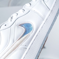 729 -  Giày Nike Air Jordan 1 Low Shines Glitter Swoosh FQ9112 100 [HÀNG CHÍNH HÃNG]