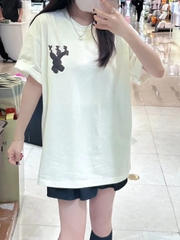 2114 - Áo ADLV Fuzzy Font Rabbit Trắng Kem Acmé de la vie ADLV-24SS-SSAFFR-CRM [HÀNG CHÍNH HÃNG]