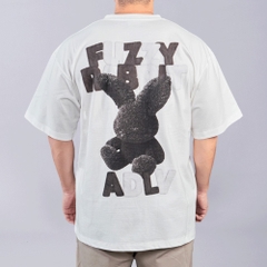 2114 - Áo ADLV Fuzzy Font Rabbit Trắng Kem Acmé de la vie ADLV-24SS-SSAFFR-CRM [HÀNG CHÍNH HÃNG]