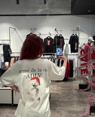 1979 - Áo ADLV Snow Bear Christmast Noel Trắng 24FW-TP-SS-AW-SNB-CRM Acmé de la vie [HÀNG CHÍNH HÃNG]