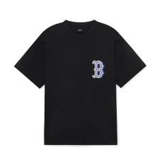 548 -  Áo MLB Big B Boston Monotive Overfit - Đen - Big B Monogram Tím - Code 3ATSM3033N-50BKS [HÀNG CHÍNH HÃNG]