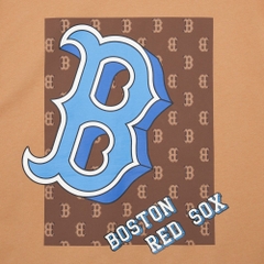 542 -  Áo MLB Big B Boston Monotive Overfit - Nâu - Big B Monogram - Code 3ATSM3033N-50BKS [HÀNG CHÍNH HÃNG]