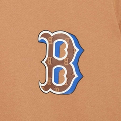 542 -  Áo MLB Big B Boston Monotive Overfit - Nâu - Big B Monogram - Code 3ATSM3033N-50BKS [HÀNG CHÍNH HÃNG]