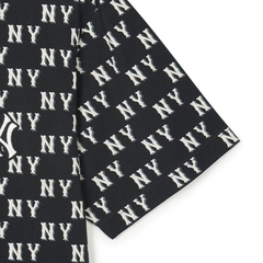 643 -  Áo MLB NY Classic Monogram 2024 - Đen - Code 3ATSM0843 50BKS [HÀNG CHÍNH HÃNG]