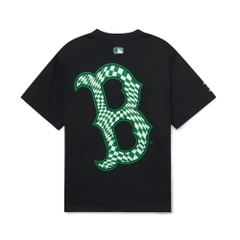 545 -  Áo MLB Big B Boston Checkerboard Logo - Đen - Code 3ATSO0233-43BKS [HÀNG CHÍNH HÃNG]
