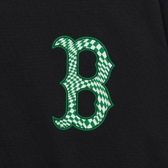545 -  Áo MLB Big B Boston Checkerboard Logo - Đen - Code 3ATSO0233-43BKS [HÀNG CHÍNH HÃNG]