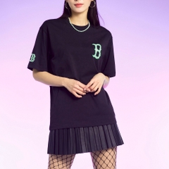 545 -  Áo MLB Big B Boston Checkerboard Logo - Đen - Code 3ATSO0233-43BKS [HÀNG CHÍNH HÃNG]