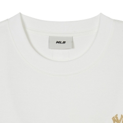 1023 -  Áo MLB Heart Small Logo New York Yankees Ivory - Trái Tim Trắng - Code 3ATSH0143 50IVS [HÀNG CHÍNH HÃNG]