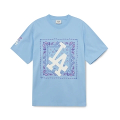 1025 -  Áo MLB LA Paisley Big Logo One Point LA Dodgers - Xanh Dương - Code 3ATSI0133 07SBL [HÀNG CHÍNH HÃNG]