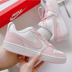 376 -  Giày Nike Court Borough Low Recaft (GS) - Hồng Pinky - Code DV5456-105 [HÀNG CHÍNH HÃNG]