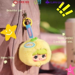 1312 - Baby Three YAYA V2 YAYA Trái Cây Set 8 Bé - Baby Three Happy Ghost Fun Fruit Plush Pendant [CHÍNH HÃNG]