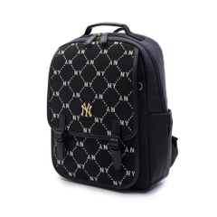 2698 - Balo MLB Diamond Monogram Jacquard Cute Bear New York Yankees Black 7ABKMD24N-50BKS [HÀNG CHÍNH HÃNG]